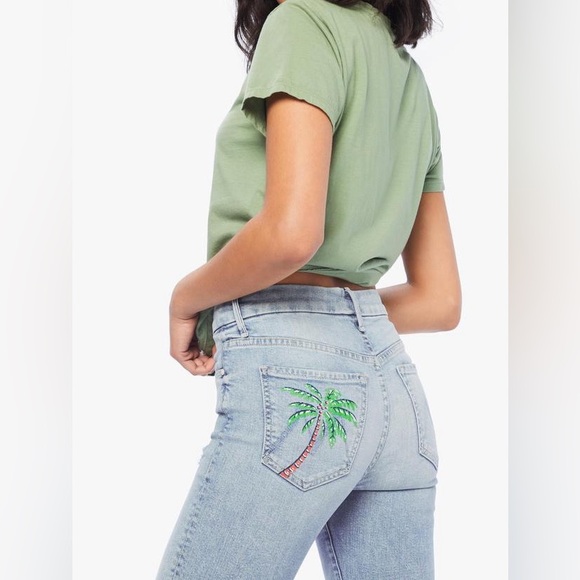 Mother - High Waisted Looker Ankle Fray Drinking By The Pool - Picture 2 of 13